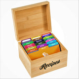 Recipe Box Gift Set - Bamboo