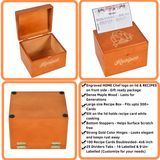 Recipe Box  Gift Set - Maplewood