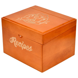 Recipe Box with Cards and Dividers