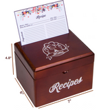 Recipe Box Gift Set - Vintage White