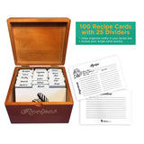 White - Minimalist - Recipe Cards Set