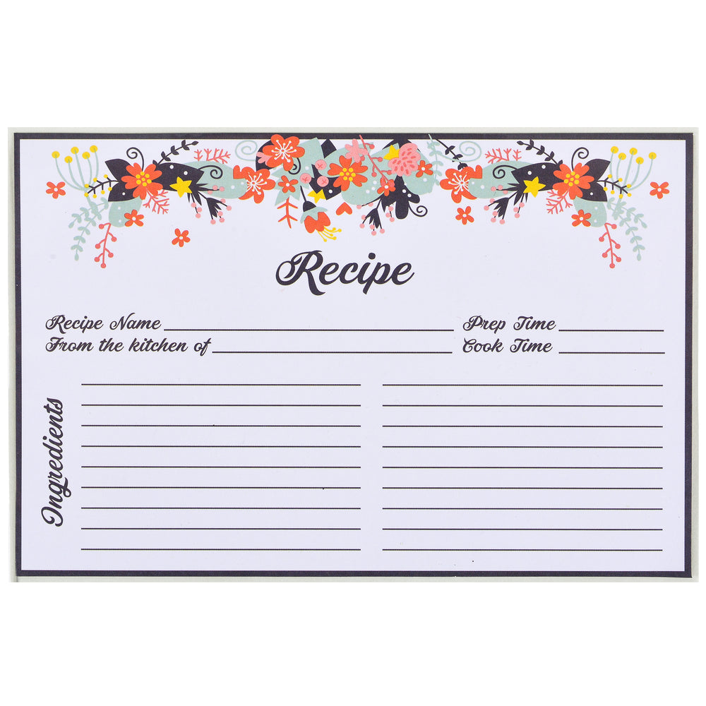 Akshaya Recipe Card Protectors - 100 Pack Clear Recipe Card Protectors 4x6