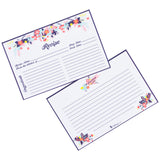Blue Floral Recipe Cards and Dividers Set
